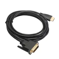 HDMI кабель Ультратонкий HDMI Мужской к DVI 24 + 1 Мужской адаптер видеопровод Full HD 1080 P 1/1. 5/1. 8/2/3/5 m DIY