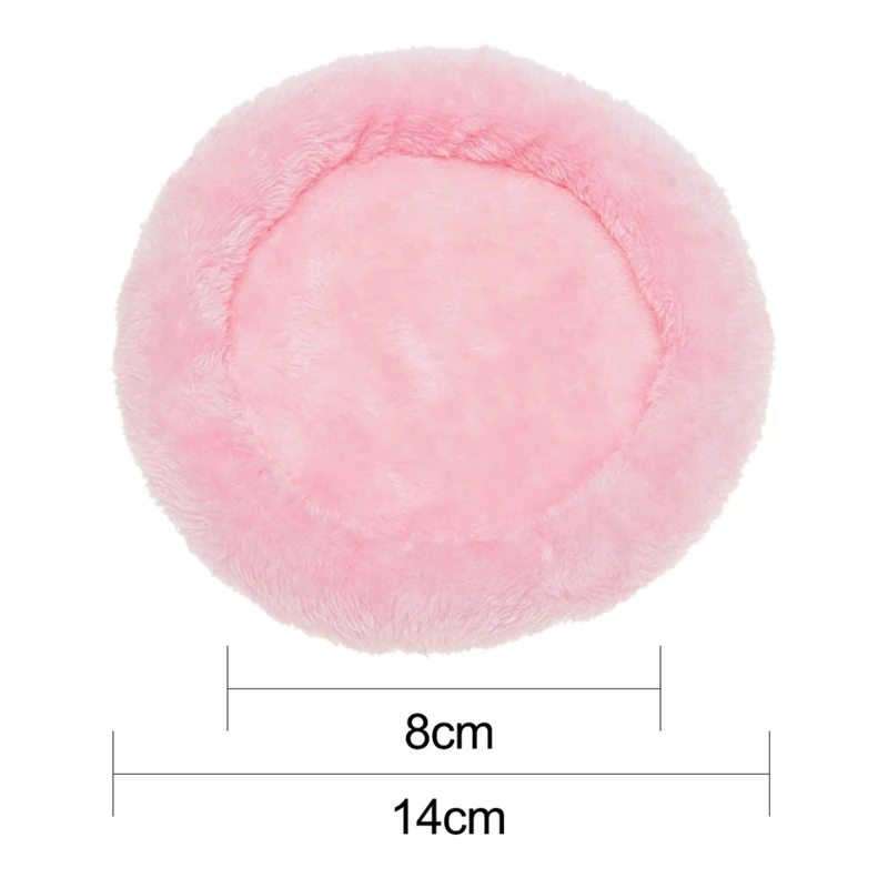 Soft Fleece Mat for Hamster Guinea Pig Rabbit Bed Rats Small Pets Hamster Cage House Small Animal Pet Winter Round Sleeping Mats