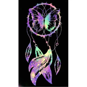 

DIY 5D Diamond painting cross-stitch Dreamcatcher needlework full square rhinestones mosaic butterfly icons diamond embroidery