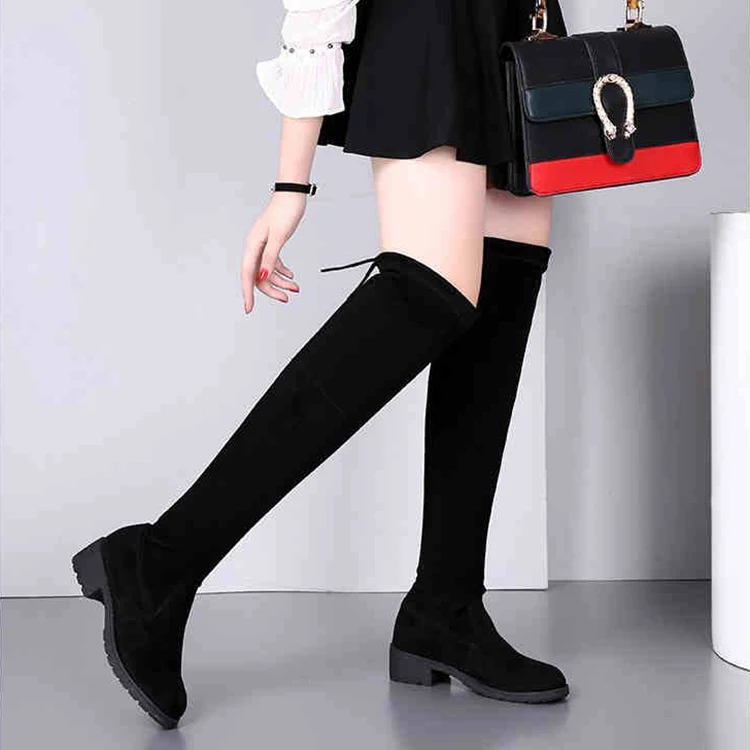 

2018 new boots ladies over the knee sexy thin elastic knight boots.