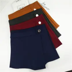 Новинка 2019 года нерегулярные высокая талия мини юбка для женщин модная юбка брюки для девочек осень зима короткие дна юбки женщи
