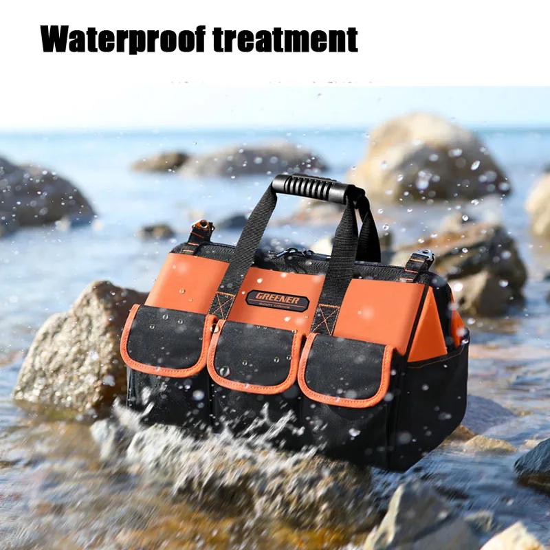 New 2019 13/15/17/19 Inches Oxford Cloth bag Top Wide Mouth Electrician bags Waterproof Tool bag Travel Bags