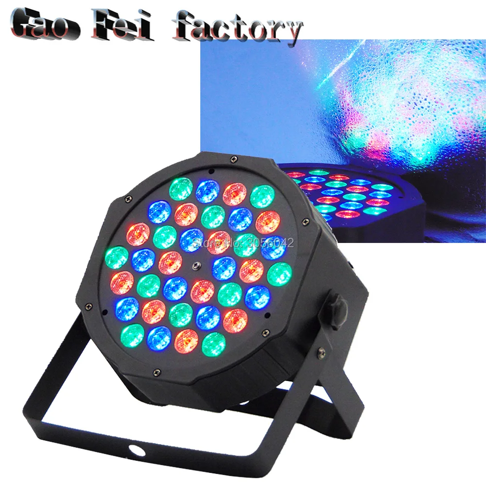 

High quality led flat par 36X3W LED RGB Projector Party Club DJ KTV DMX Stage Light Par Lighting lustres chandelier lights