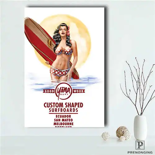 

Custom Pin-Up (2) Poster tree art Printing Posters Cloth Fabric Wall Art Pictures For Living Room Decor#18-12-05-12
