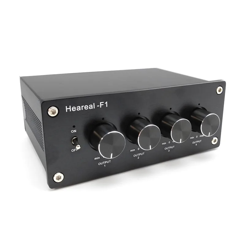 

1 Input 4 Output Lossless Audio stereo Signal Switcher Switch Splitter Selector AC 220V