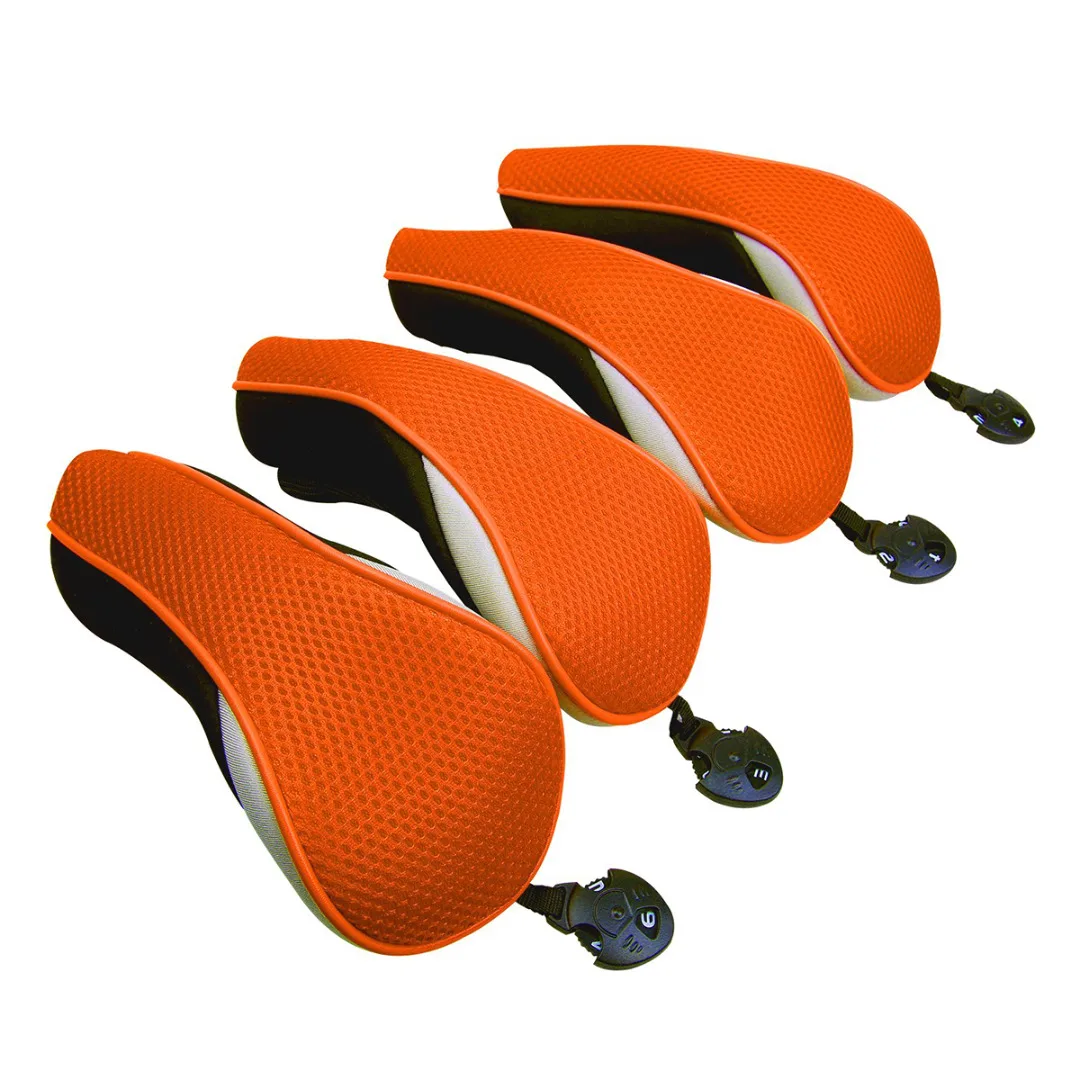 4Pcs Universal Golf Club Head Covers Golf Neoprene Protective Cover Replacement Driver Fairway Wood Covers Golf Accessories