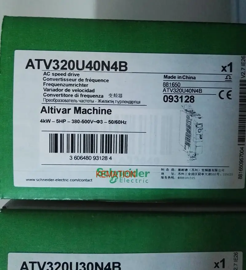 Оригинальный Инвертор ATV320U40N4B Altivar Machine ATV320 Частотный преобразователь с