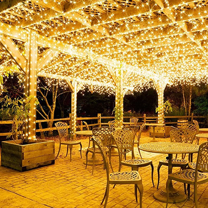 

12M 100 led Solar Powered Led Strip Light Fairy Outdoor Waterproof Solar Decoration Lights 8 Modes for Gardens Home PO3 #