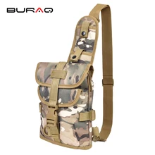 BURAQ наплечная сумка-мессенджер Водонепроницаемая нагрудная сумка новая мужская 600D нейлоновая Военная дорожная бутылка для воды T0106