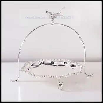 

New European single-layer plum blossom tray snack stand wedding afternoon tea dessert rack baking West point set