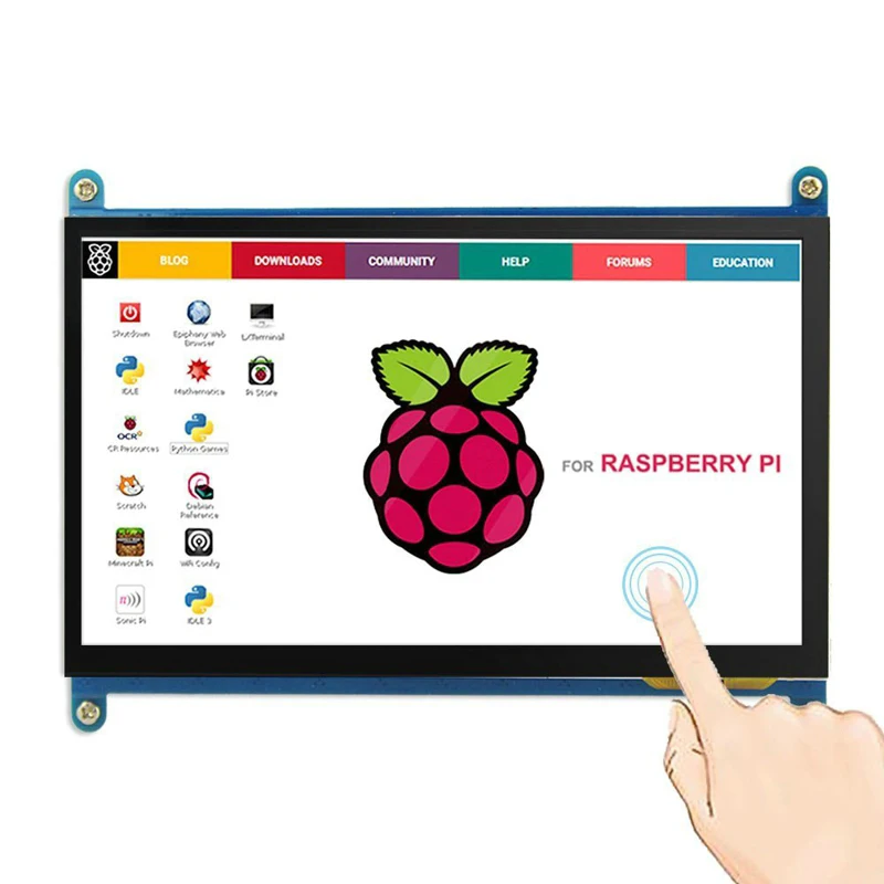 Raspberry Pi 3 Model B + 7 дюймовый ЖК сенсорный экран модуль дисплея 1024*600 800*480 HDMI TFT монитор