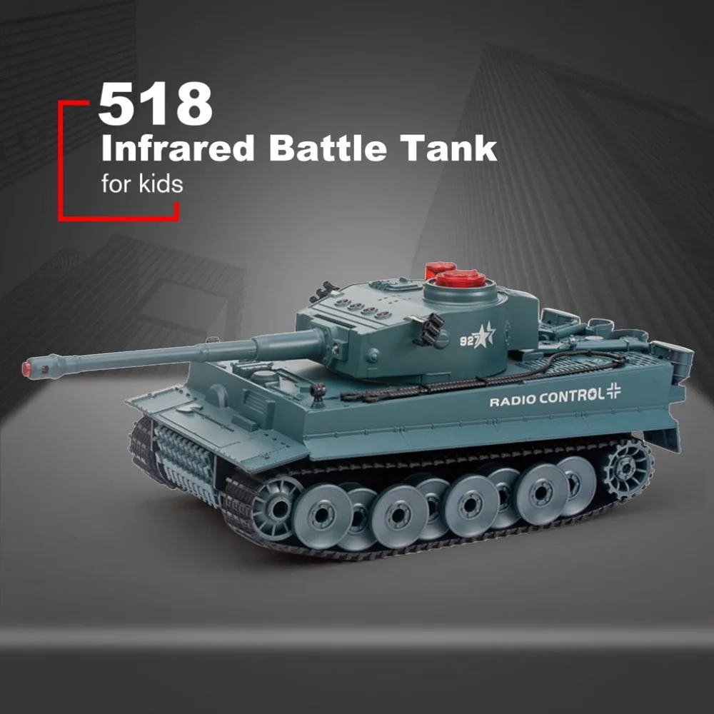 Ocday RC 518 1/24 Гусеничный Танк ИК пульт дистанционного управления игрушки