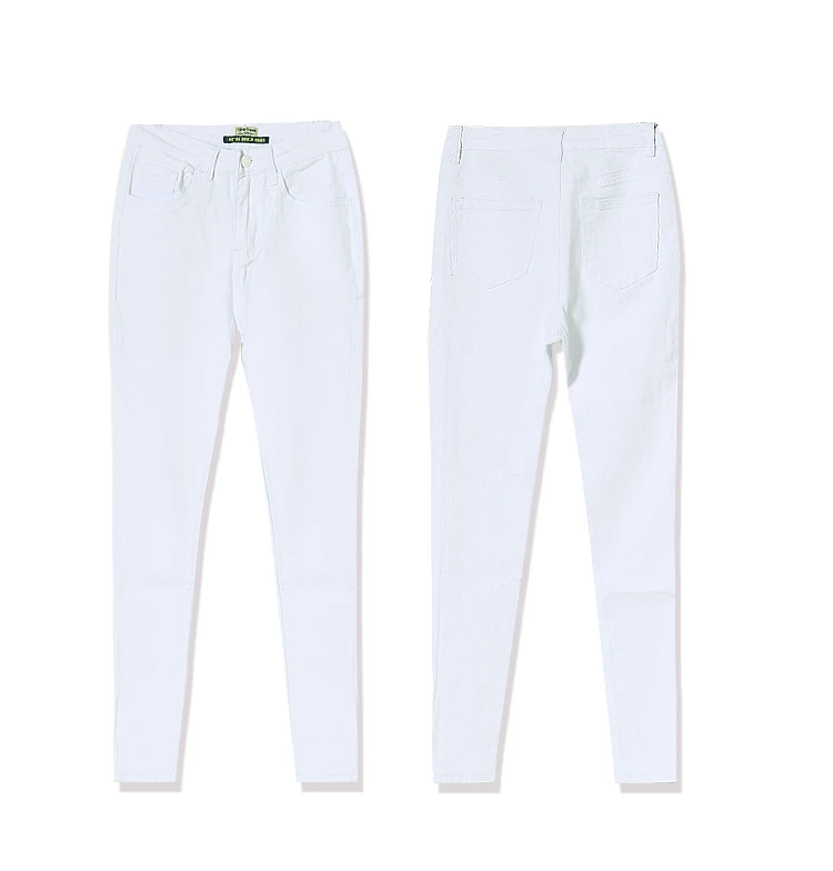 gap jeans High Waist Jeans Women Casual White Elastic Sexy Slim Denim Pencil Pants Stretch Skinny Lady Trousers Pantalon Femme Clothes maternity jeans