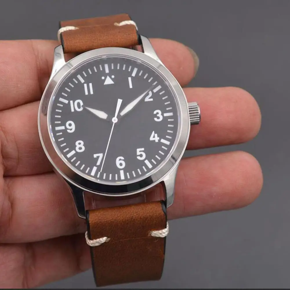 Cena 2019 nowy Corgeut wojskowy automatyczne zegarki męskie luksusowej marki wzór sportowy mężczyzna zegar skóra własna wiatr mechaniczne zegarki na rękę