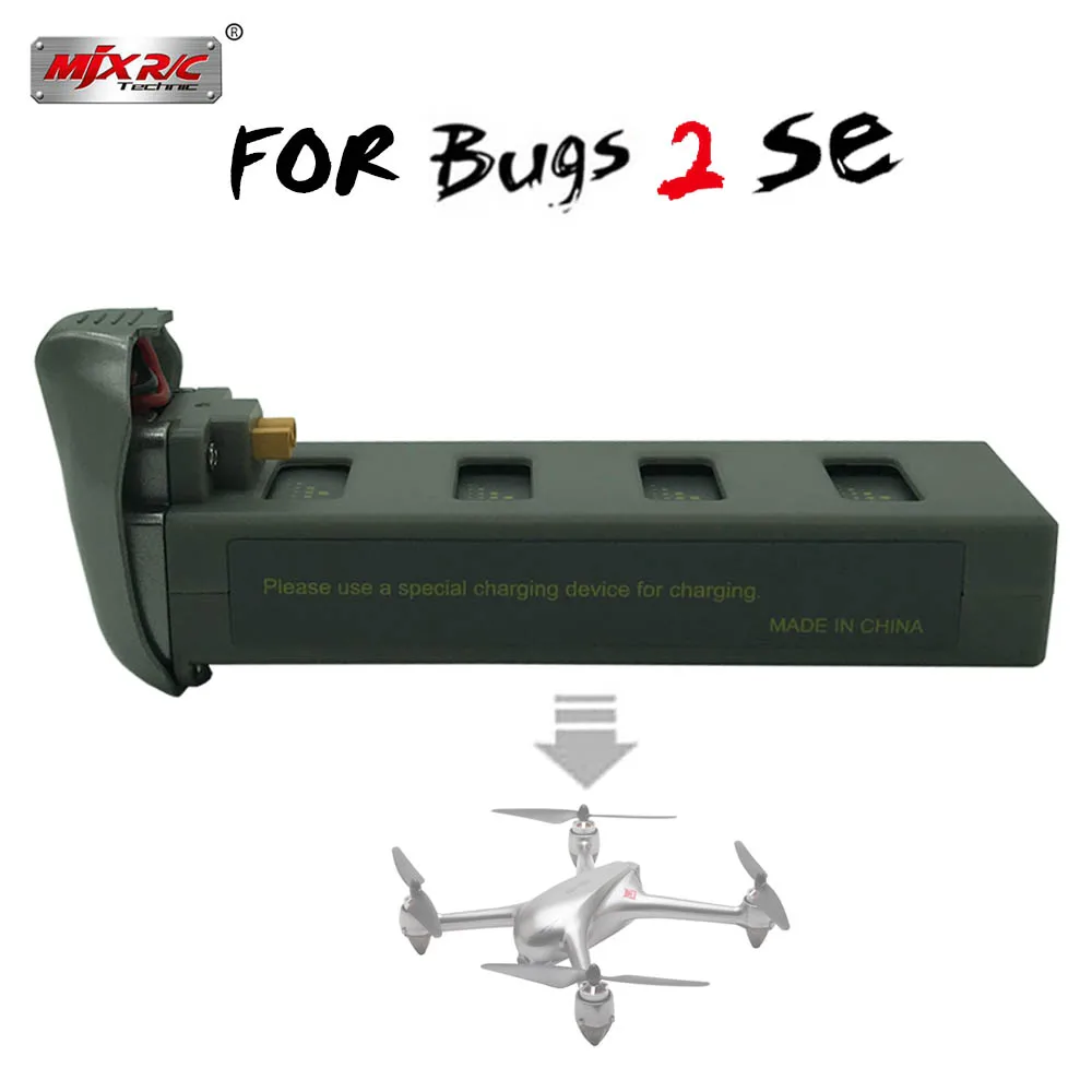 

100% Original MJX B2SE RC Drone High-quality Capacity 1800mAh 25C Battery For Bugs 2SE RC Helicopter Spare Parts Battery