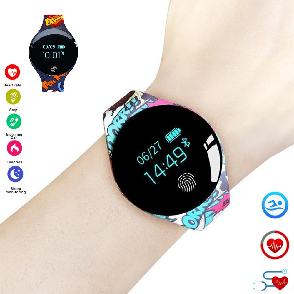 

Smart Bluetooth Smartwatch Sleeping Monitor Sports Pedometer Touch Screen Heart Rate Relogio Watch Fitness For Android IOS Phone