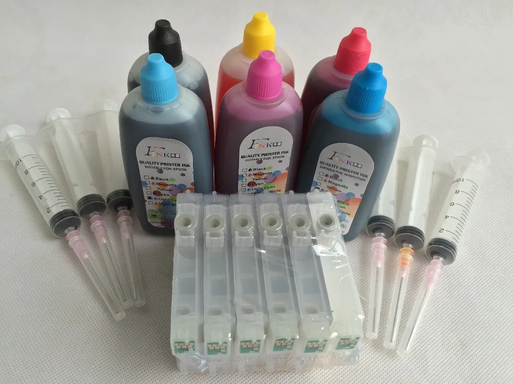 T2431 T2436 Refillable ink cartridge kits For Epson EXPRESSION PHOTO XP