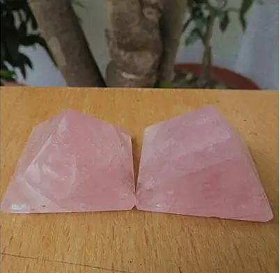 2pc Natural pink crystal pyramiD | Дом и сад