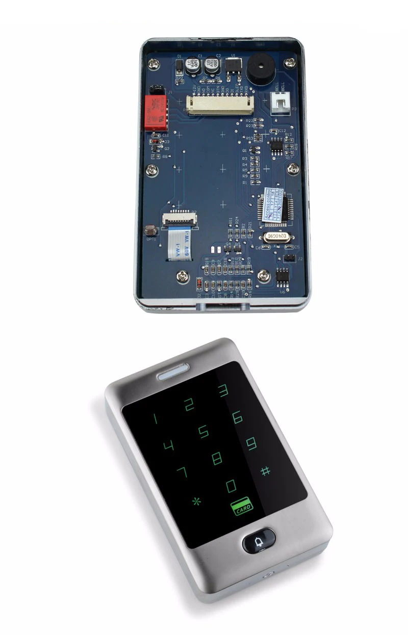Yobang безопасности RFID IP66 Водонепроницаемый Touch металлическая клавиатура 125 кГц Card Reader замка двери Питание двери Система контроля доступа