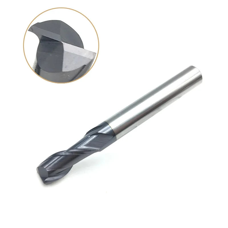 

1pc End Mill Carbide 2Flute 1mm 2mm 3mm 4mm 5mm 6mm 8mm 10mm 12mm HRC50 2T Carbide Spiral End Mills cnc Milling Machine Tools