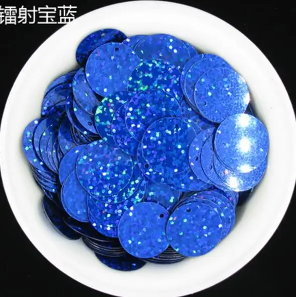 200pcs Large Round Sequins 25mm PVC Sequin Flat Round Paillette