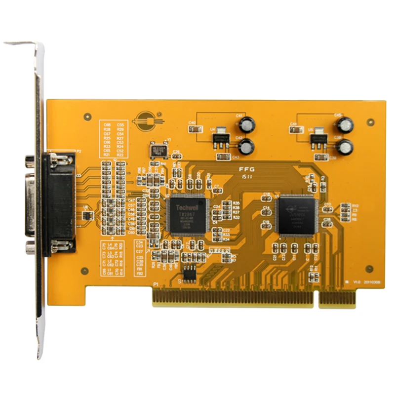 4 Channel PCI Capture Card PAL NTSC VHS Video Capture Adaptor DVD DVR