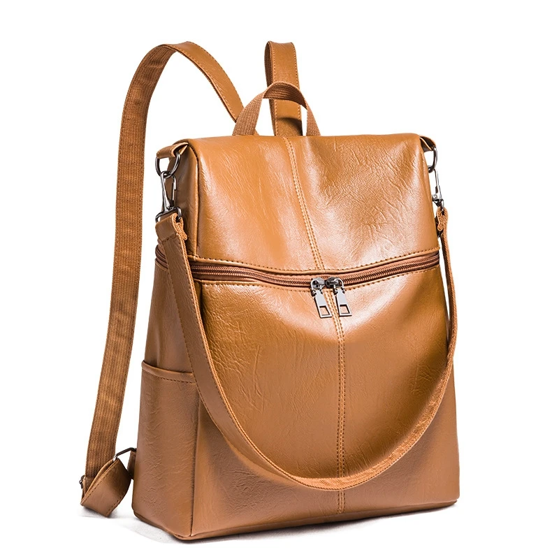 

Small Women Backpacks New Shoulder bag Rivet Zipper Pu Leather Student Backpack Preppy Fashion Bag Girls Women's Backpack XXX-4