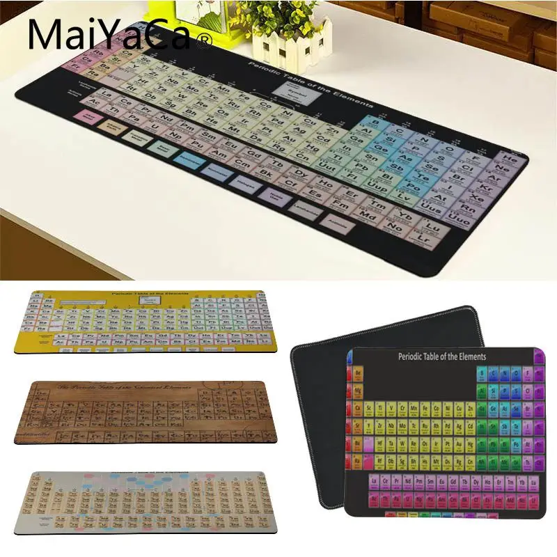 MaiYaCa Новый Дизайн Периодическая таблица элементов большой Мышь pad PC компьютер Коврик хорошего качества замок края большой игры мышь Pad