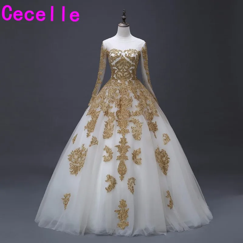 gold colour wedding frocks