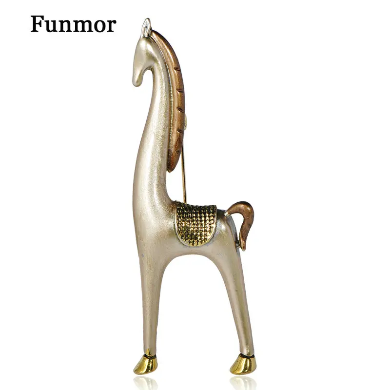 Рубашка Funmor Мужская/женская с эмалью украшение для джинсового пальто