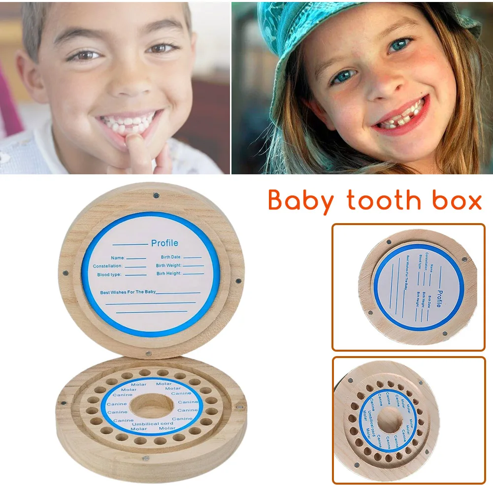Детские Лиственные коробки, круглые детские зубы, Детские волосы, коллекция, коробка для хранения, деревянные молочные зубы, коллекция, коробка для малышей