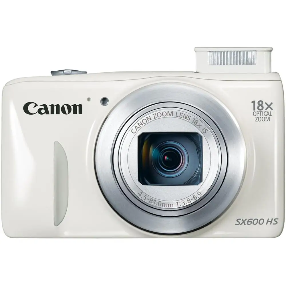 Б/у, Canon SX600 HS 16MP цифровая камера, работает хорошо - Цвет: Белый