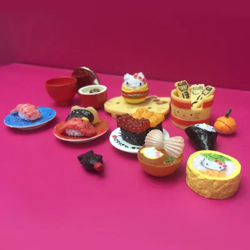 20PCS Kawaii Japanese Food Assorted Miniature Sushi Dollhouse