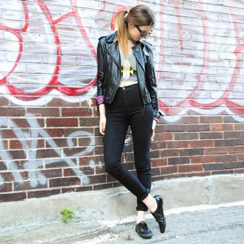 Cotton Style New Boyfriend Summer fall Jeans Slim 2019 Jeans Women Pencil Waist Skinny Denim Long Casual Streetwear High Pants