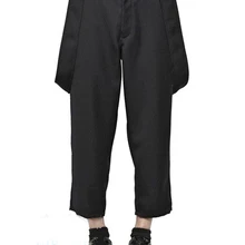 Новая мода Мужская одежда личность прилив восемь очков комбинезоны прямые брюки комбинезон