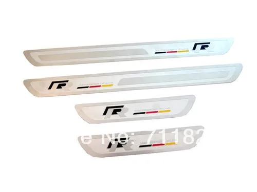 

R-line Style German Flag Stainless Steel Door Sill For VW Golf MK6