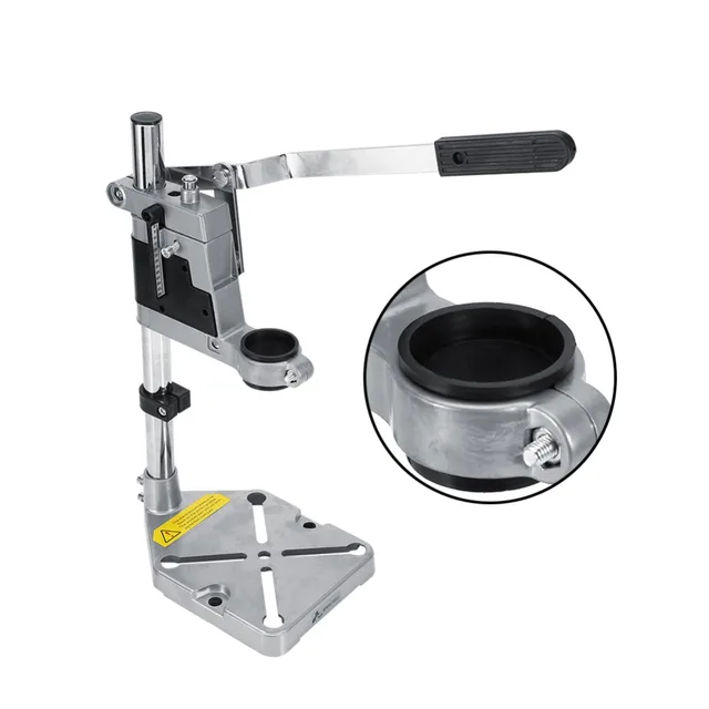 Adjustment Drill Bench Press Stand Tool Workbench Pillar Pedestal Clamp for Drilling Collet Scale & Stop Added Functionality