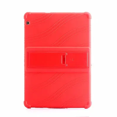 Мягкий чехол для планшета huawei MediaPad T3 10, силиконовый чехол-подставка s для huawei T3, 9,6 дюймов, Honor Play Pad, 2 AGS-L09, AGS-L03, AGS-W09 - Цвет: red