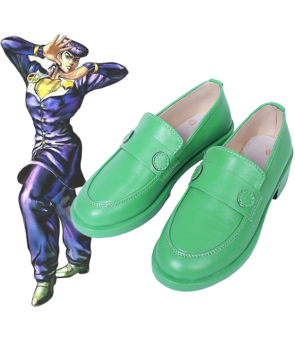 Josuke Higashikata Косплей невероятные приключения Джоджо 4 зеленая обувь на заказ |
