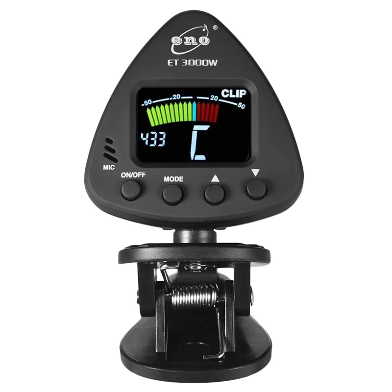 

New Eno Et 3000W Flute Tuner Wind Instruments Tuner Supports Mic & Clip-On Tuning Modes For Saxophone Clarinet Trumpet Flute
