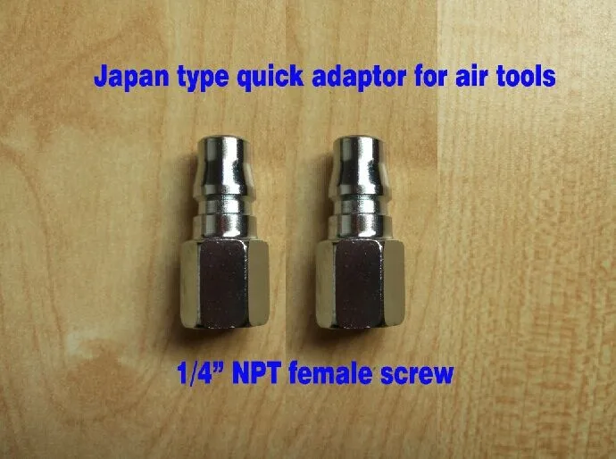 

2pcs/lot 1/4" NPT female thread Japan type Pneumatic Air Hose Quick Coupler Japanese type air tools quick adaptor