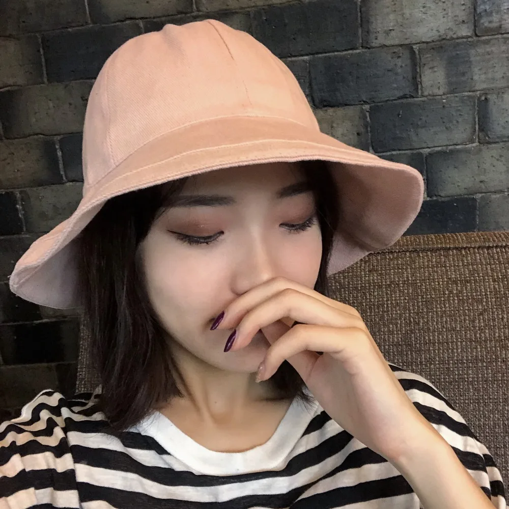 Шляпа женская новая Рыбацкая шляпа Корейская версия простая раковина шляпа купол открытый зонт можно сложить ведро шляпа бини
