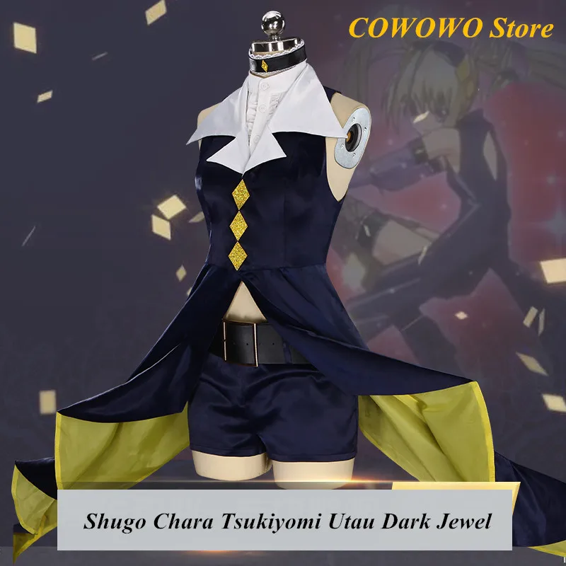 Аниме! 2018 новая популярная игра Shugo Chara Tsukiyomi Utau Dark драгоценность униформа косплей