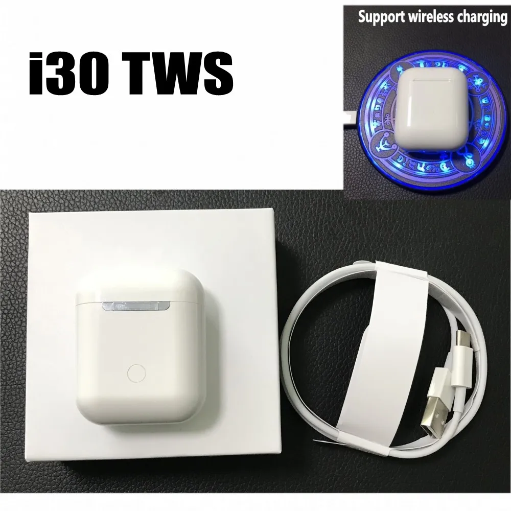 

Original i30 TWS Origina 1:1 size Wireless Earphone Bass Bluetooth 5.0 Earphones i30 tws PK i60 i80 i10 i100 not W1 Chip tws i30