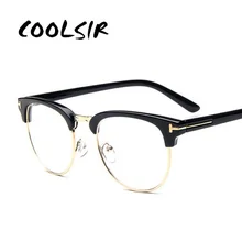 Бренд COOLSIR, оправа для очков высшего класса, мужские Оптические Оправы, женские ретро очки с прозрачными линзами, полуоправа для очков, женские очки