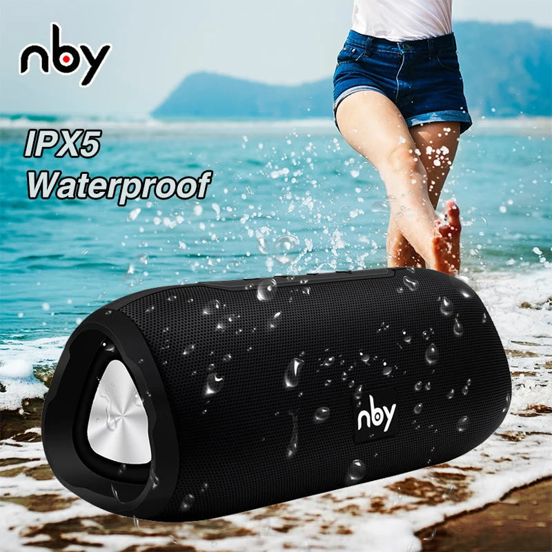 Nby6670 водонепроницаемый Bluetooth динамик 10 Вт Портативный беспроводной громкий динамик 3D стерео hifi звуковая система открытый динамик s fm радио TWS