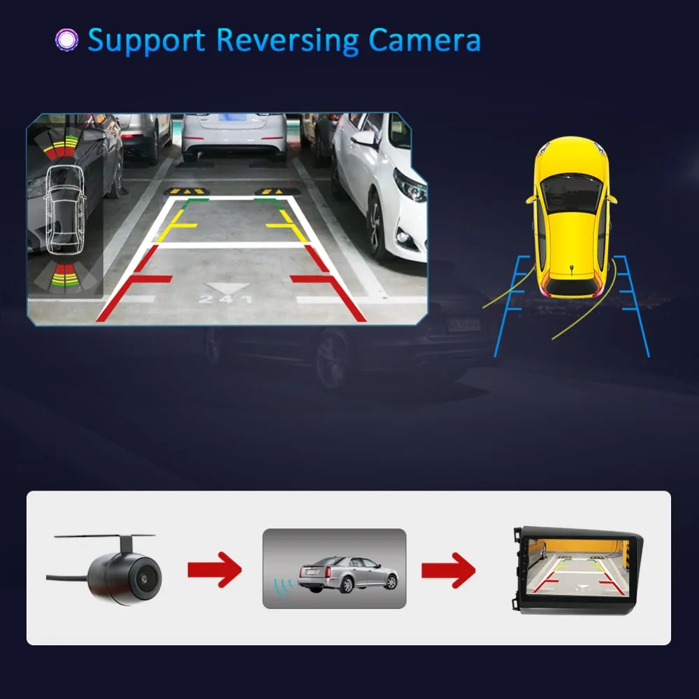 Top Bosion Android 9.0 Car DVD Player GPS Navigation Multimedia For Honda Civic Radio 2012-2Z015 car stereo 2 din Video multimedia 15