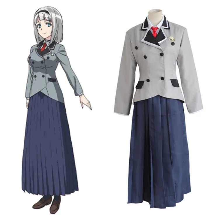

Anna Nishikinomiya Shimoneta Costume Anime Shimoneta to Iu Gainen ga Sonzai Shinai Taikutsu na Sekai Cosplay Girl School Uniform