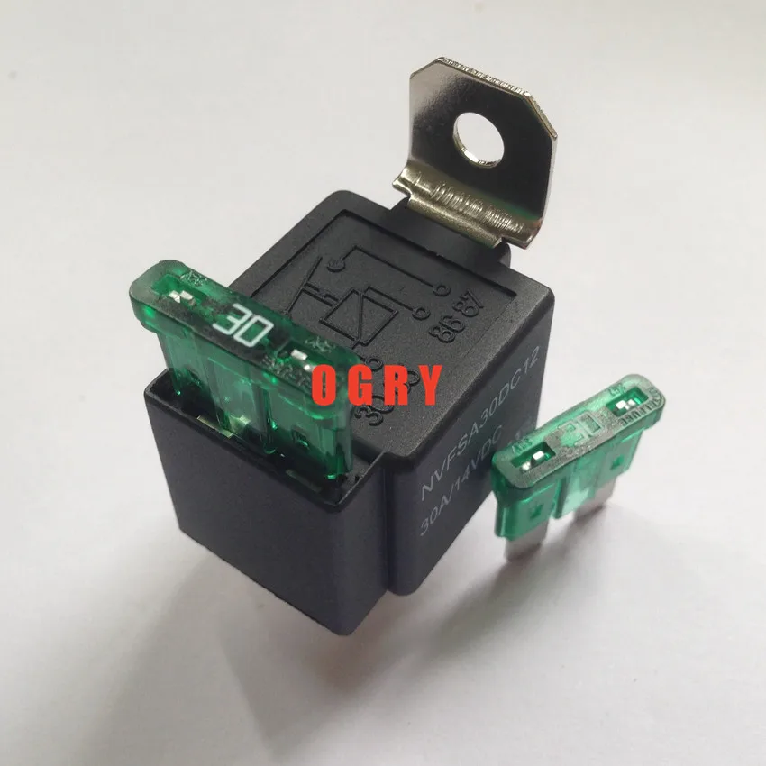 5 sets 12V 30A Automotive relay /fuse box end relay/ refit relays with