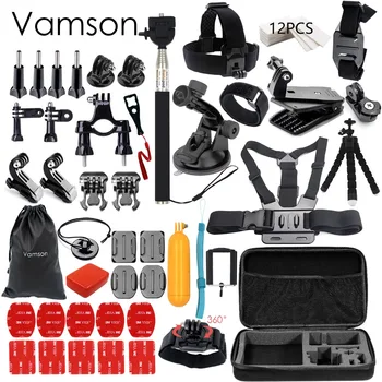 Vamson for Gopro Accessories set for go pro hero 5 4 3 kit mount for SJCAM SJ4000 / xiaomi yi camera / eken h9 tripod VS84